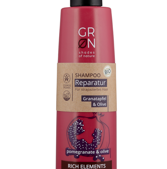 Reichhaltige Pflege GRN Shampoo Reparatur Olive & Granatapfel Bio