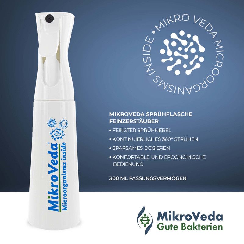 MikroVeda Feinsprüflasche für effektive Mikroorganismen EM