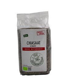 Chiasaat schwarz Bio wenig Eigengeschmack neutral Verwendung roh gequollen geröstet gemahlen und geschrotet ballaststoffreich proteinreich
