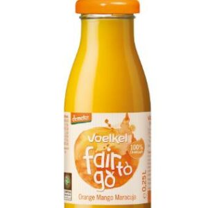 Orange Mango Maracuja Voelkel fair to go intensive fruchtig Orange Mango Maracuja teils demeter Bio vegan vegetarisch ohne Zucker