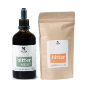 Bitter-Elixier – das Original nach Apotheker Greiff und Bittertee Männerkraft aus Heilpflanzen in Kombination für Ihre Gesundheit