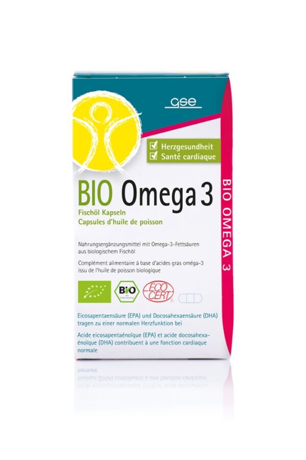 Omega 3 Fischöl Kapseln von GSE kaltgepresstes Öl von skandinavischen Regenbogenforellen (Oncorhynchus mykiss) aus biologischer Aquakultur DHA, EPA, ALA