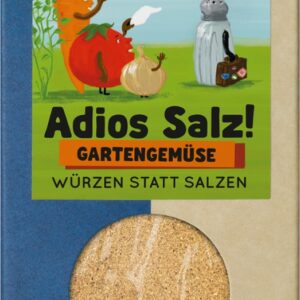 Adios Salz Gartengemüse Bio Gemüse Kräutermischung für die heimische Küche als Alternative zu Salz in Suppen, Aufläufen, Fleischgerichten