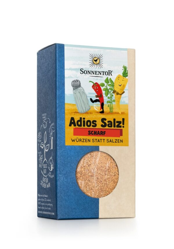Adios Salz scharfe Gemüsemischung mit besonderem mediterranem oder mexikanischem Aroma mit scharfem Geschmack