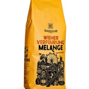 Melange Kaffee gemahlen Wiener Verführung® Sonnentor beste Arabica Bohnen aus nachhaltigem Schattenanbau mit milder Säure